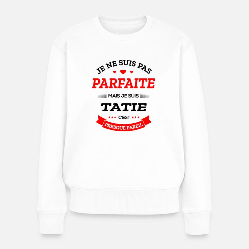 TATIE PARFAITE - Pull Premium bio Femme - blanc