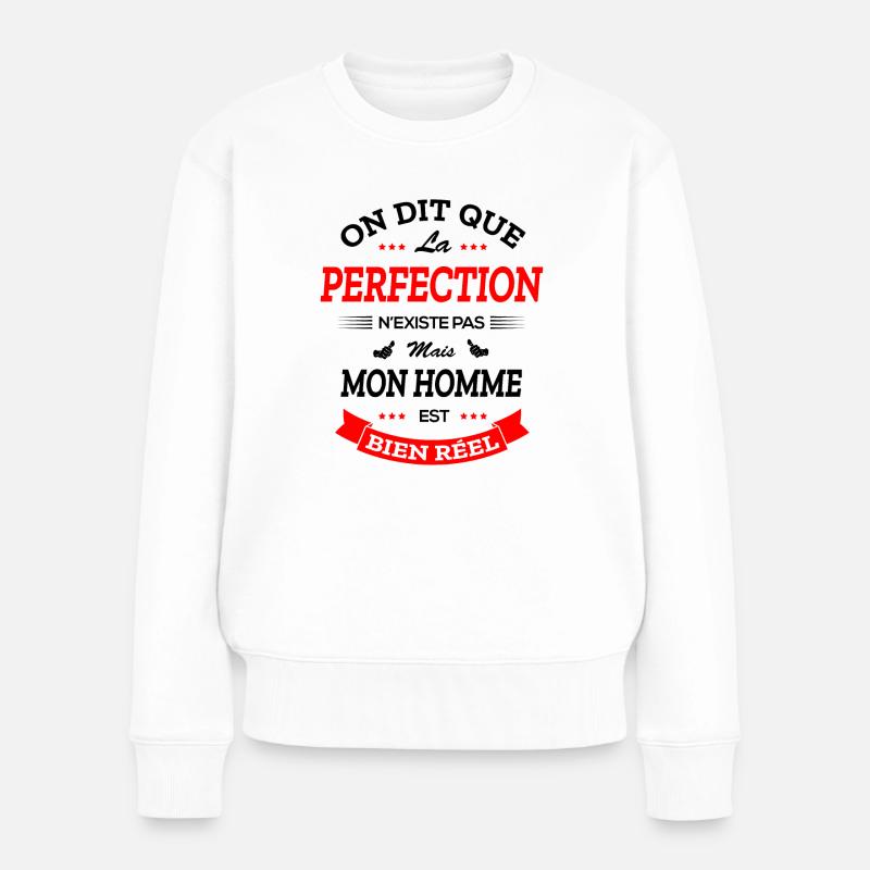 HOMME PARFAIT - Pull Premium bio Femme - blanc