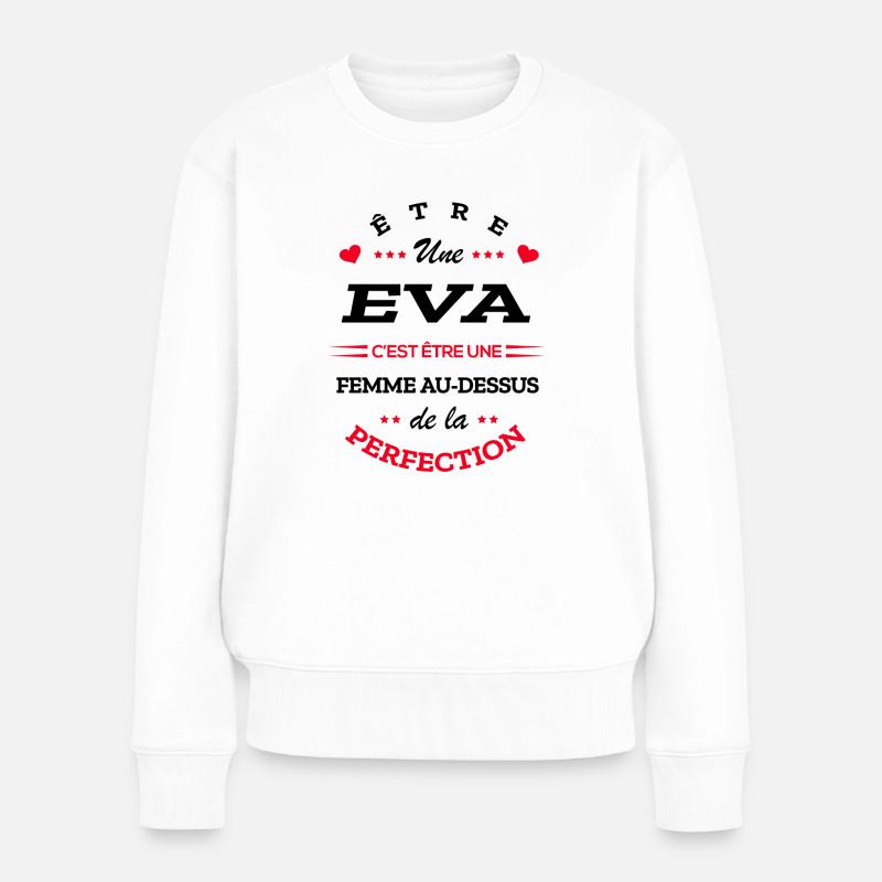 EVA PARFAITE - NOM EVA - Pull Premium bio Femme - blanc