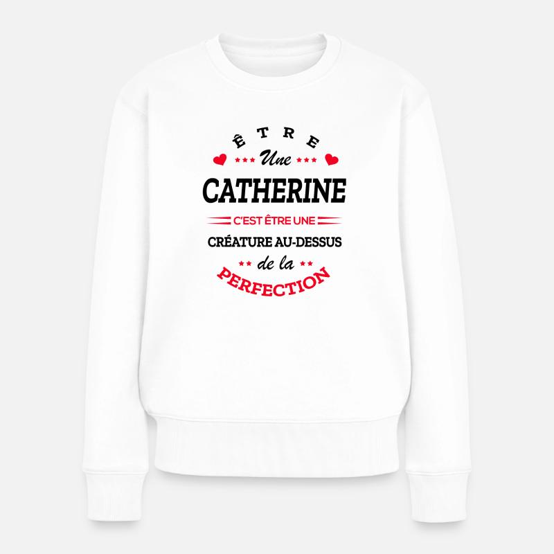 CATHERINE PARFAITE - NOM CATHERINE - Pull Premium bio Femme - blanc