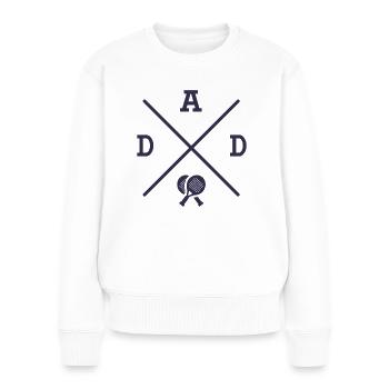 Padeltennis Vater Padelspieler Padel - Frauen Premium Bio Pullover - Weiß - Vorne - Julia (174cm)