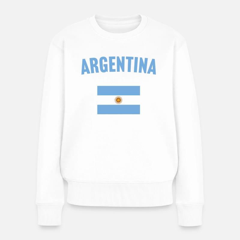 Drapeau de l’Argentine - Pull Premium bio Femme - blanc