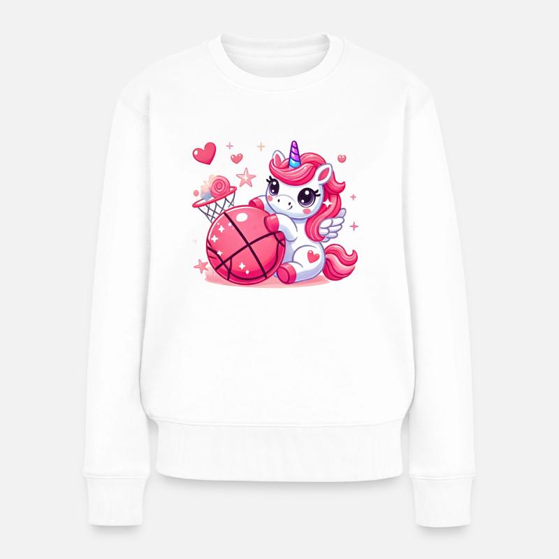 Design cool pour le basketteur basketteur cadeau - Pull Premium bio Femme - blanc