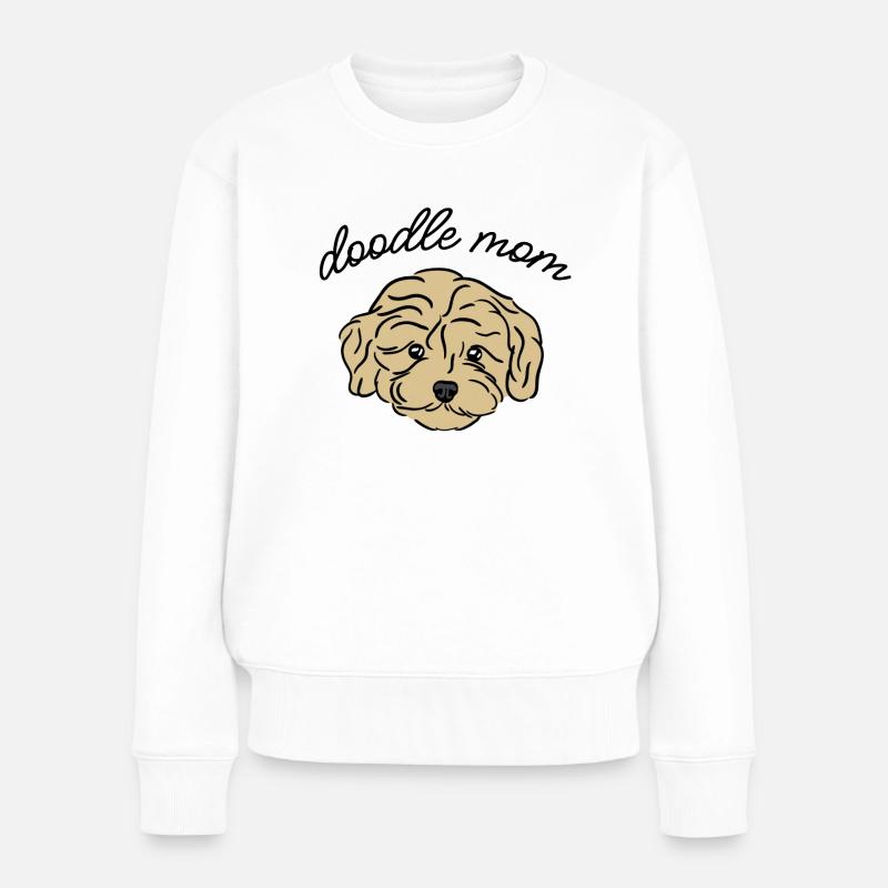 doodle mom - Frauen Premium Bio Pullover - Weiß