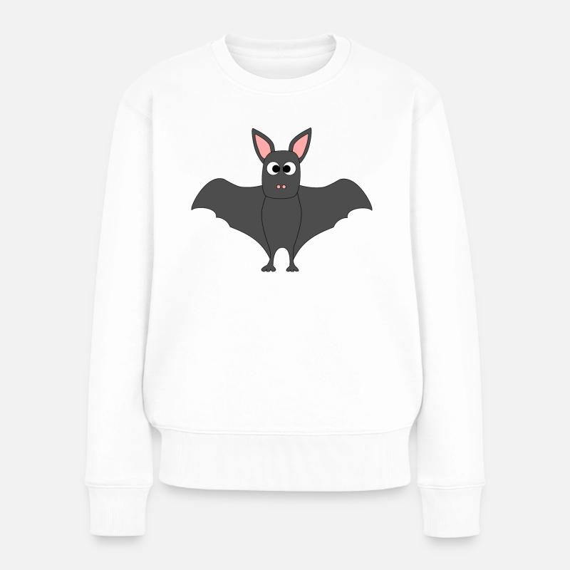 chauve-souris - Pull Premium bio Femme - blanc
