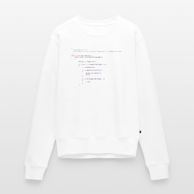 code Java drôle pour trier Pull Premium bio Femme