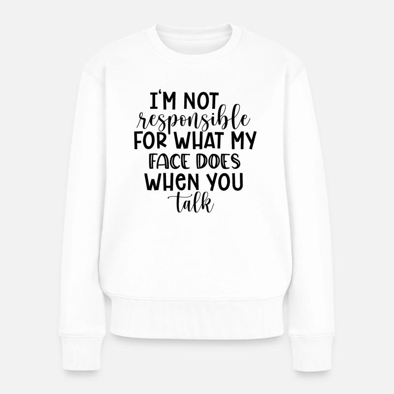 Je ne suis pas responsable - Pull Premium bio Femme - blanc