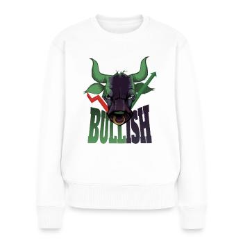 Bullish - Pull Premium bio Femme - blanc - Devant - Julia (174cm)