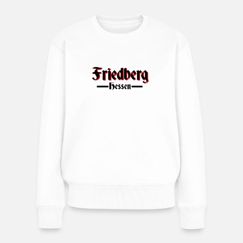 Friedberg in Hessen - Frauen Premium Bio Pullover - Weiß
