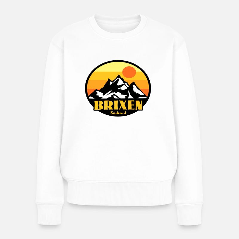 Brixen Südtirol - Frauen Premium Bio Pullover - Weiß