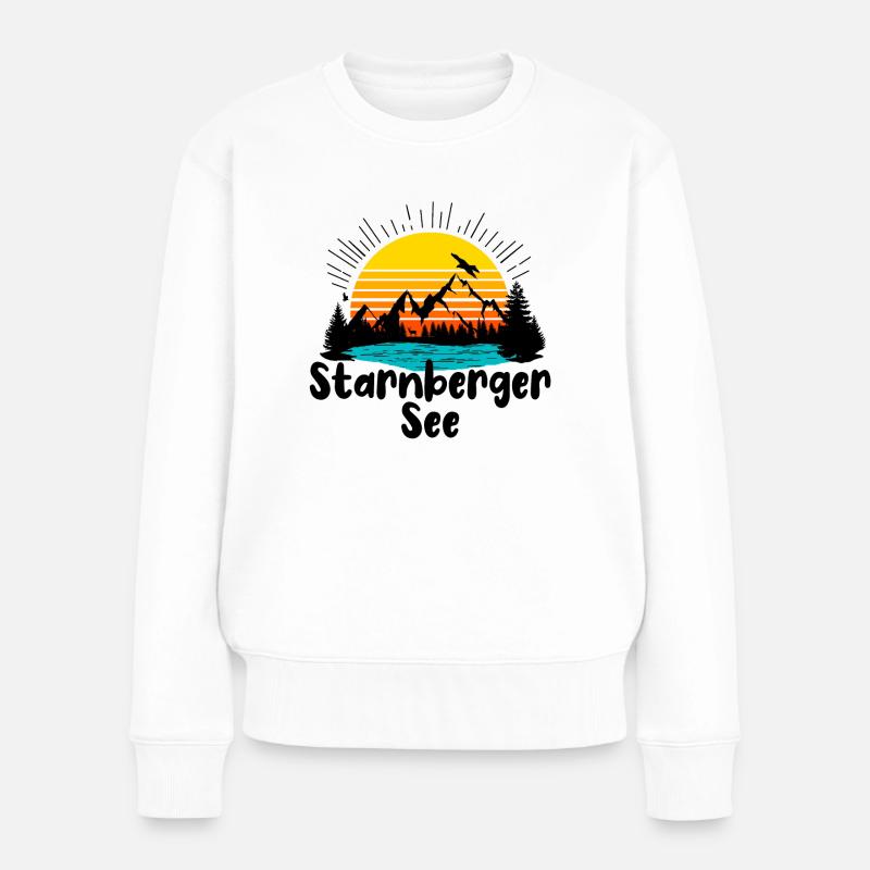 Starnberger See - Frauen Premium Bio Pullover - Weiß