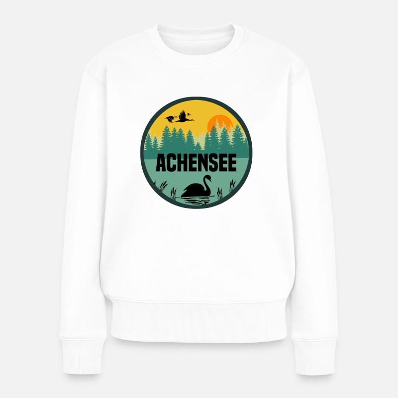 Achensee - Frauen Premium Bio Pullover - Weiß