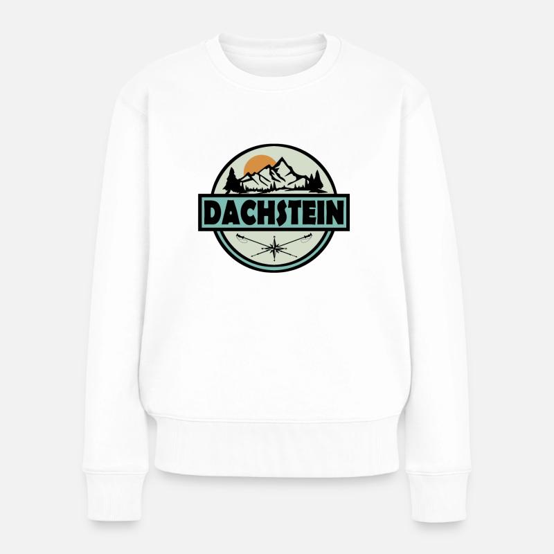 Dachstein - Frauen Premium Bio Pullover - Weiß