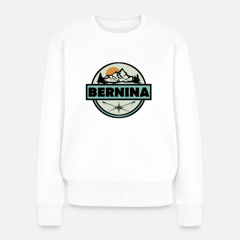 Bernina Suisse - Pull Premium bio Femme - blanc