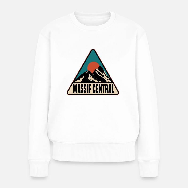 massif central - Frauen Premium Bio Pullover - Weiß