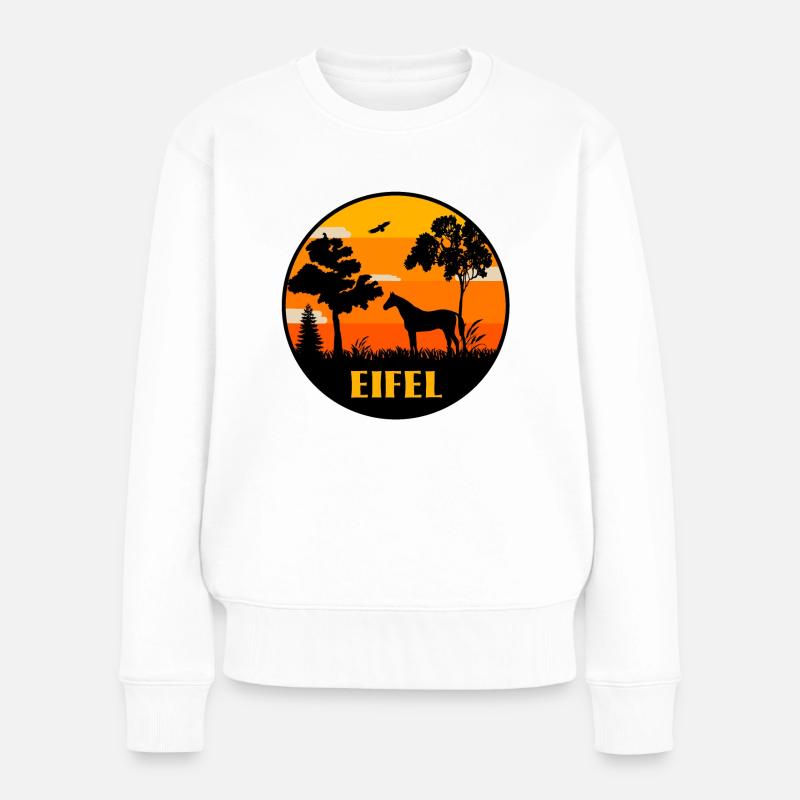 Eifel - Frauen Premium Bio Pullover - Weiß