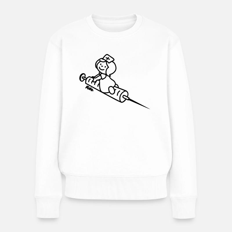 Infirmière - Pull Premium bio Femme - blanc