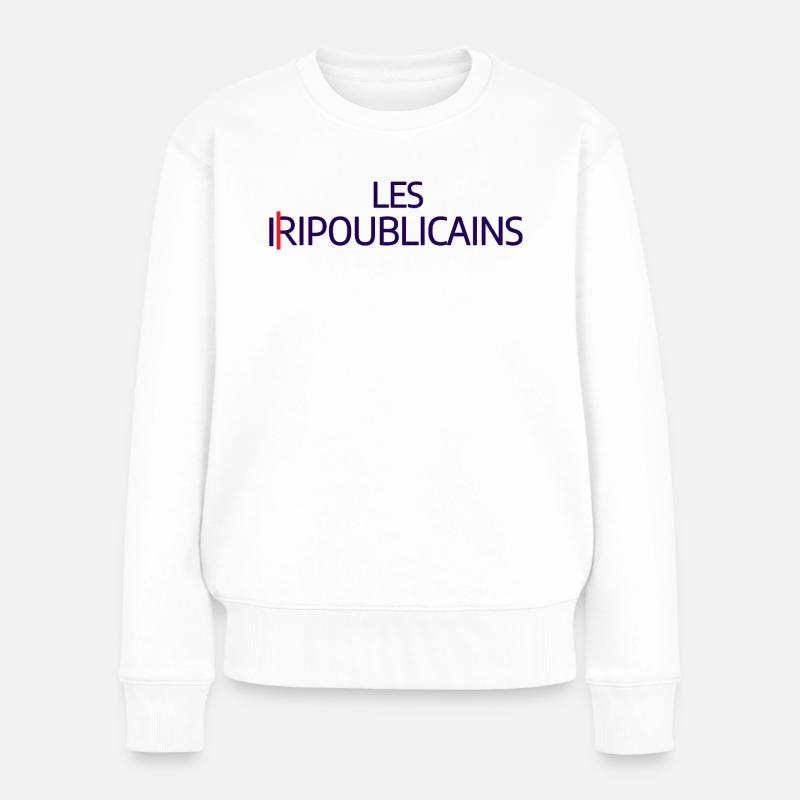LES RIPOUBLICAINS - Pull Premium bio Femme - blanc