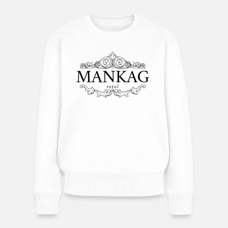 MANKAG - Frauen Premium Bio Pullover - Weiß