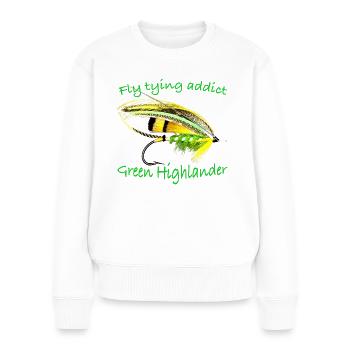 Green Highlander - Women's Premium Organic Jumper - white - Front - Julia (174cm)