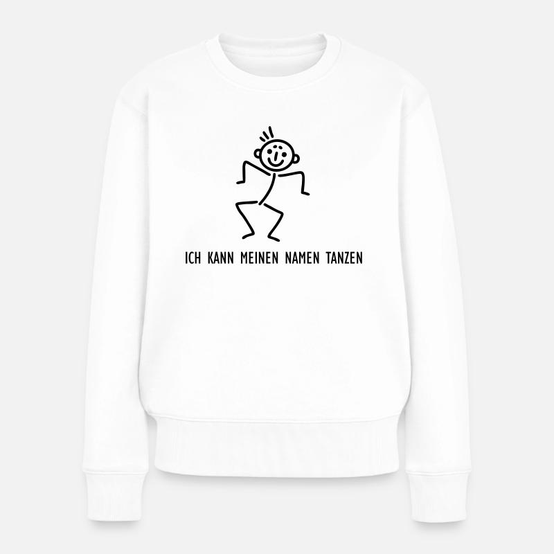 Strichmännchen Waldorfschule - Frauen Premium Bio Pullover - Weiß