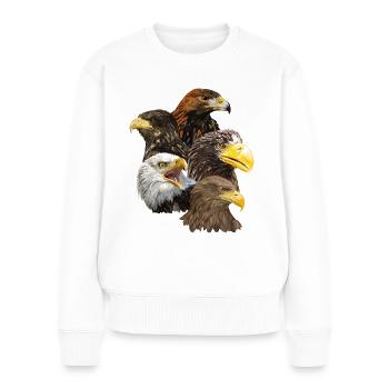 Birds of prey - Women's Premium Organic Jumper - white - Front - Julia (174cm)