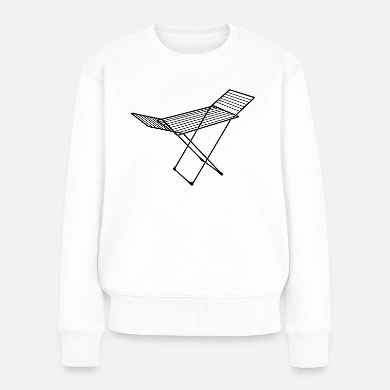 séchoir à linge_s1 - Pull Premium bio Femme - blanc