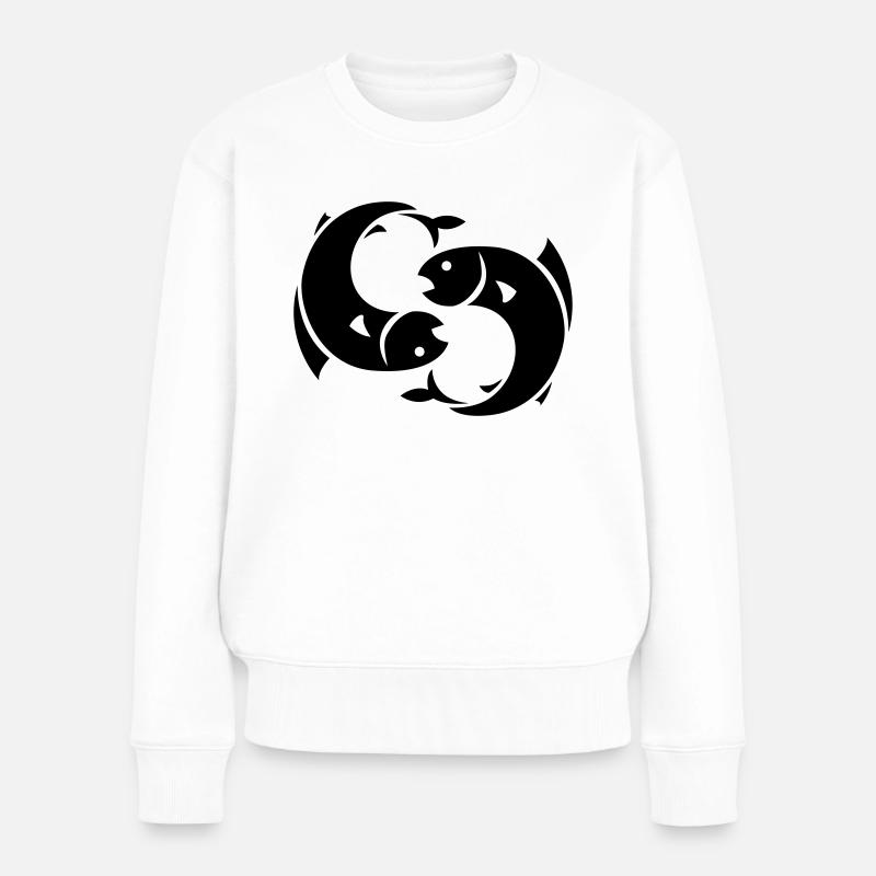 poisson - Pull Premium bio Femme - blanc
