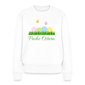 Happy Easter - Women's Premium Organic Jumper - white - Front - Julia (174cm)