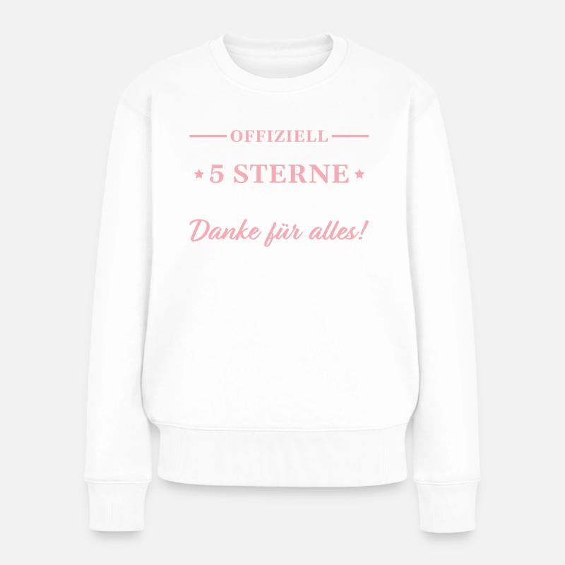 Beste Chefin Rente Jobwechsel Abschiedsgeschenk - Frauen Premium Bio Pullover - Weiß
