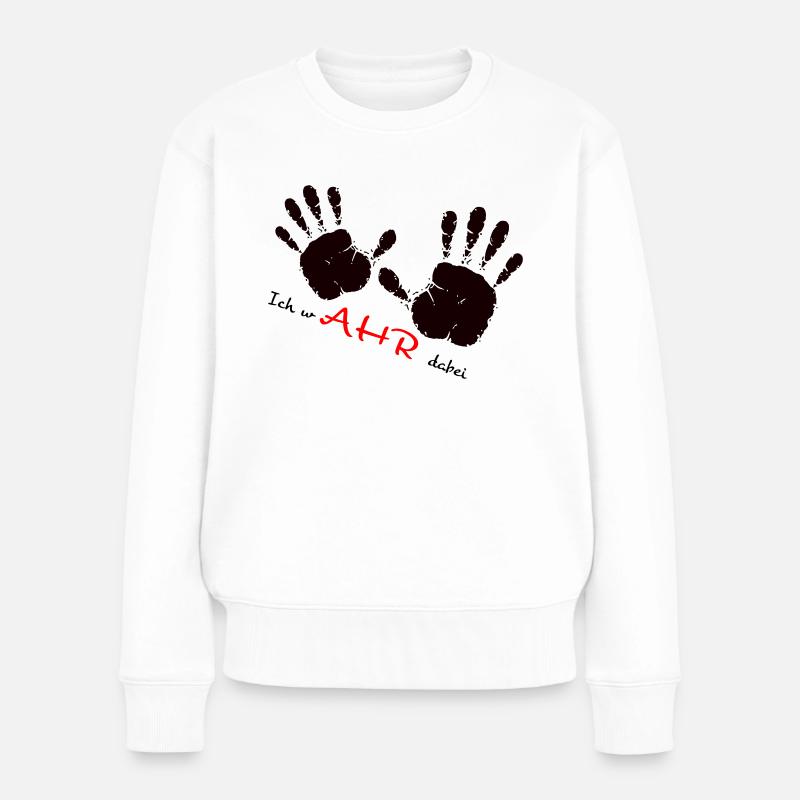 We Ahr Together - solidAHRität - - Frauen Premium Bio Pullover - Weiß