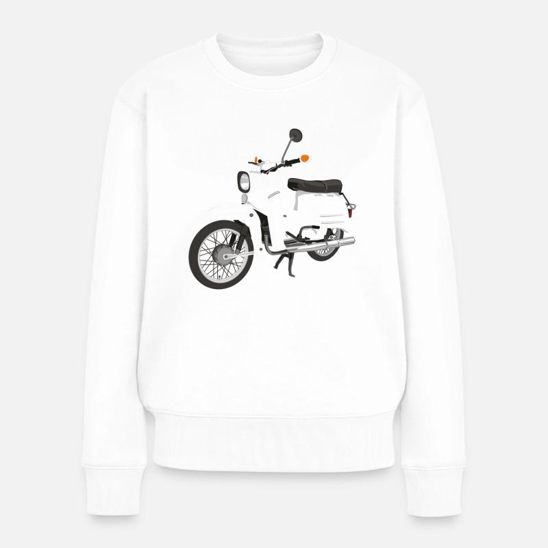 Simson Schwalbe - Pull Premium bio Femme - blanc
