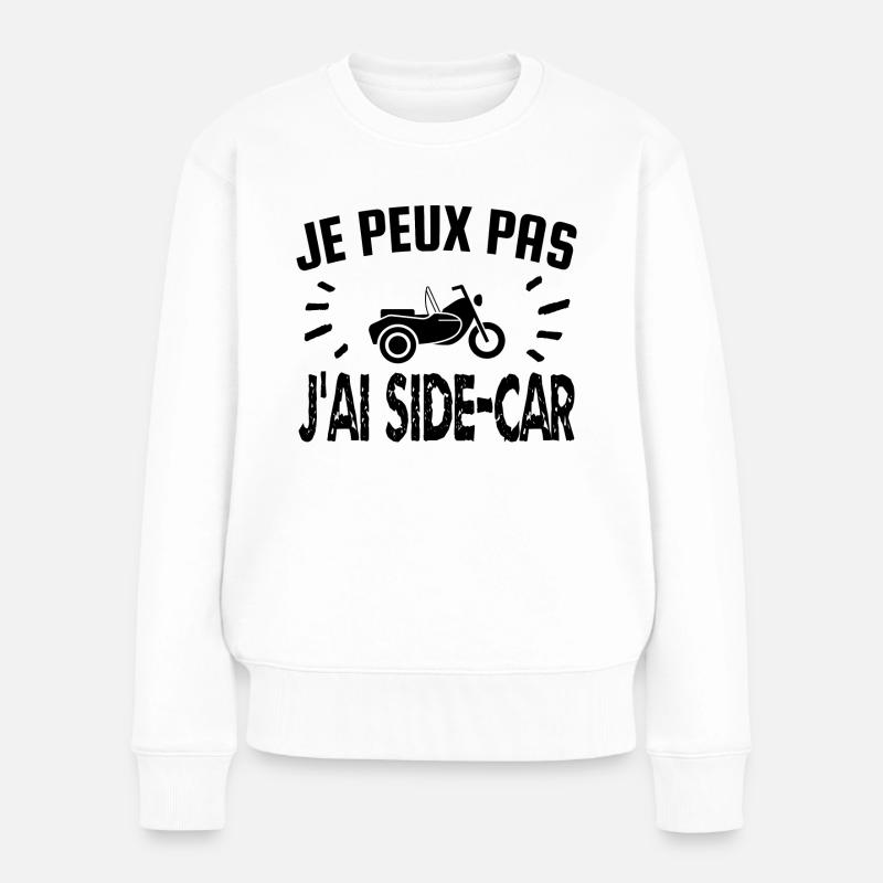 je peux pas j'ai side-car - Pull Premium bio Femme - blanc