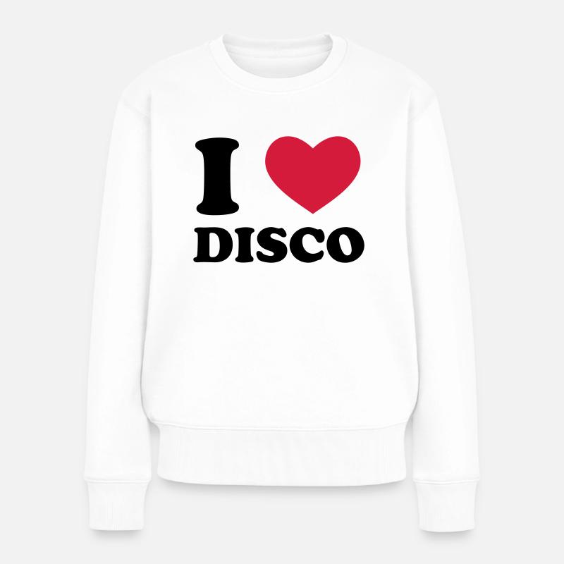 I Love Disco - Pull Premium bio Femme - blanc