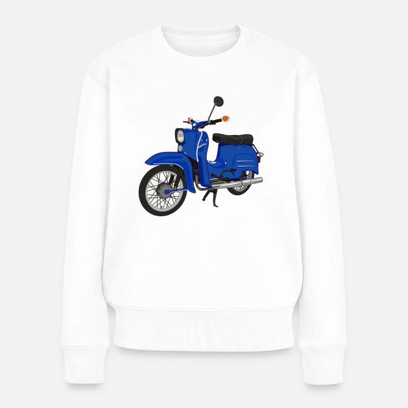 Simson Schwalbe - Pull Premium bio Femme - blanc