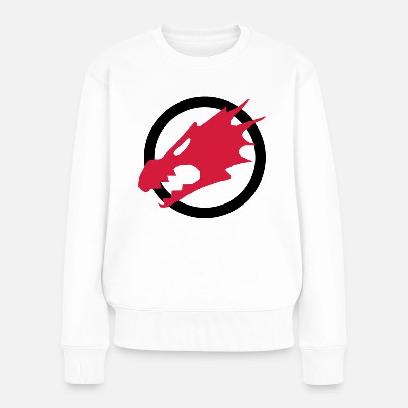 Fire Dragons - Women's Premium Organic Jumper - white