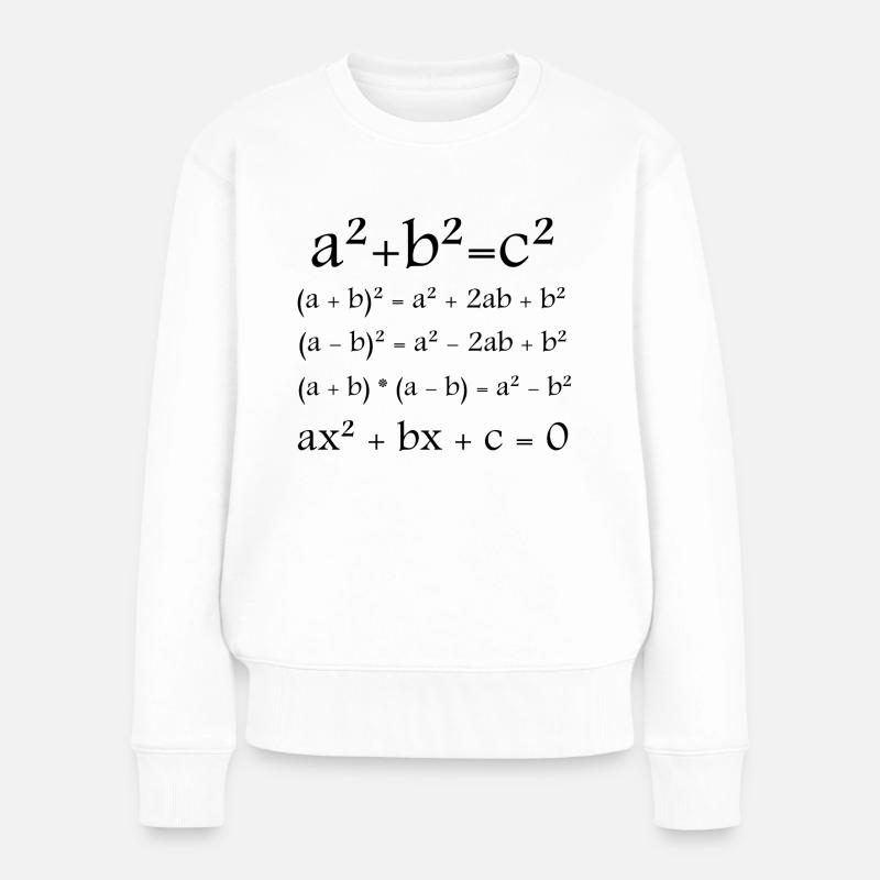 Mathématiques / Math / Formule - Pull Premium bio Femme - blanc