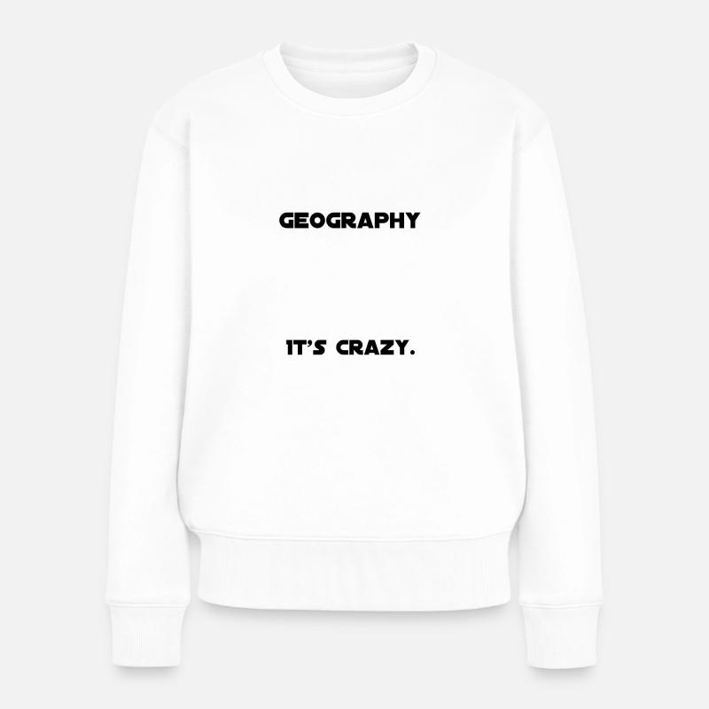 Devenir professeur de géographie - Pull Premium bio Femme - blanc