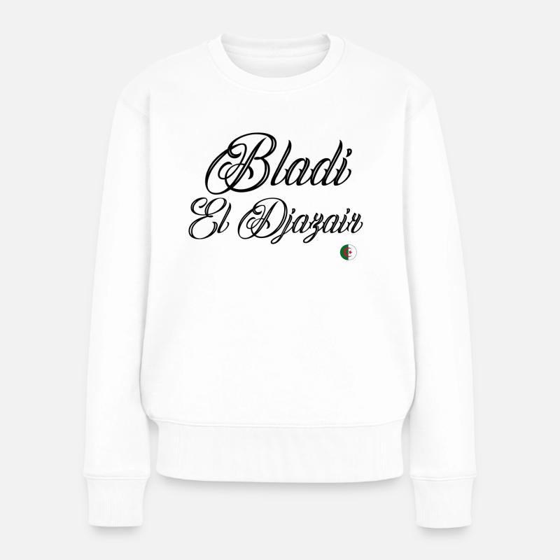 bladi el djazair - Pull Premium bio Femme - blanc