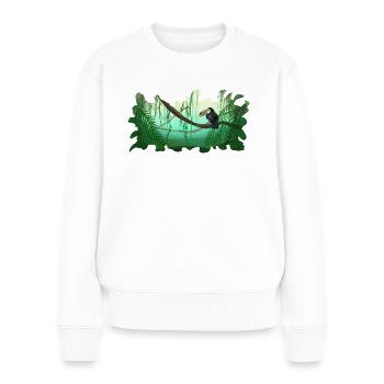 Jungle Toucan Rainforest - Women's Premium Organic Jumper - white - Front - Julia (174cm)