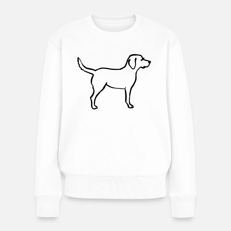 Labrador - Frauen Premium Bio Pullover - Weiß