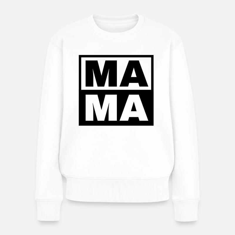 MAMA -die Beste - Frauen Premium Bio Pullover - Weiß