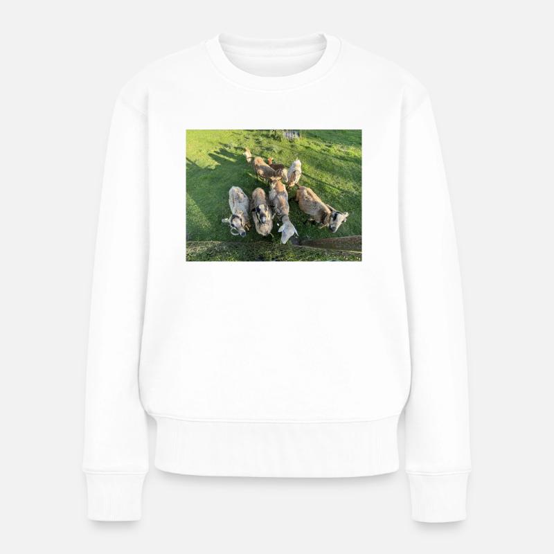 Was ne Herde - Frauen Premium Bio Pullover - Weiß
