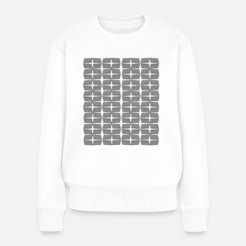 UNI - Frauen Premium Bio Pullover - Weiß