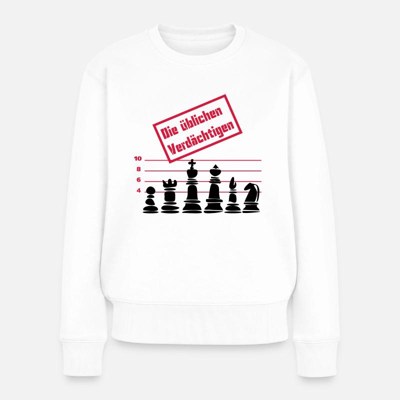 Die üblichen Verdächtigen - Frauen Premium Bio Pullover - Weiß