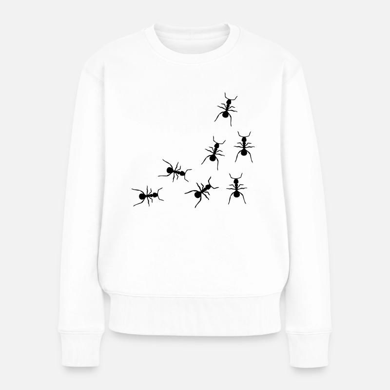 les fourmis - Pull Premium bio Femme - blanc