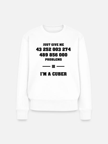 Combinations Magic Cube Speedcuber Cuber Cubing - Women's Premium Organic Jumper - white