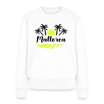 mallorca - Frauen Premium Bio Pullover - Weiß - Vorne - Julia (174cm)