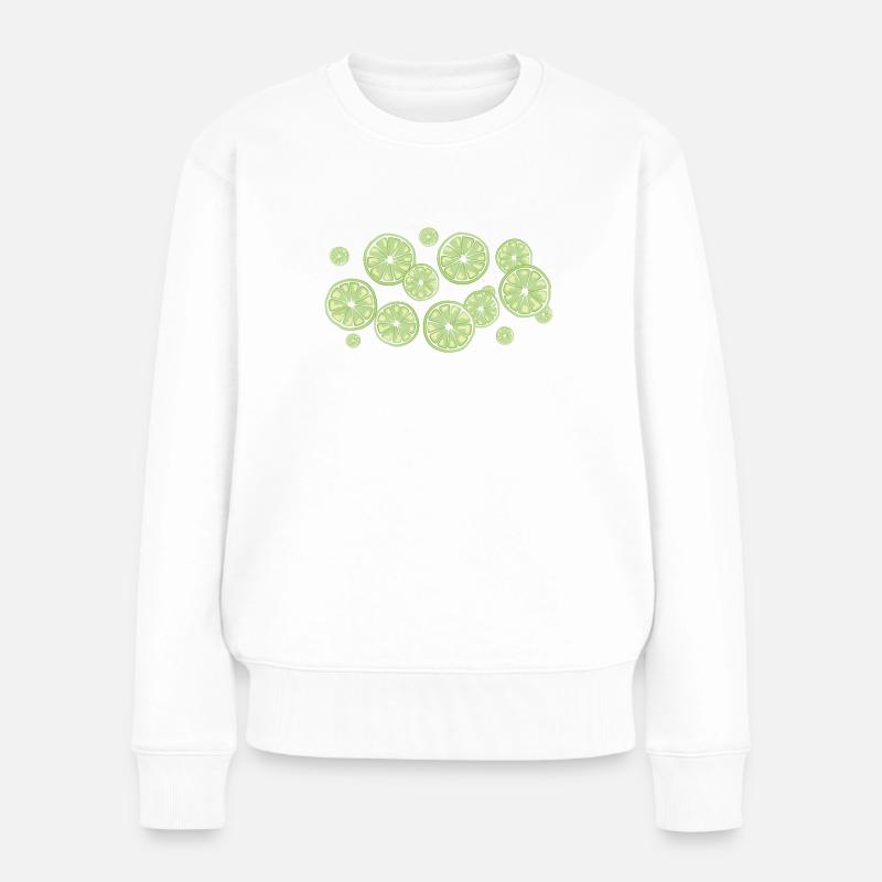 Der Duft der Limetten - Frauen Premium Bio Pullover - Weiß