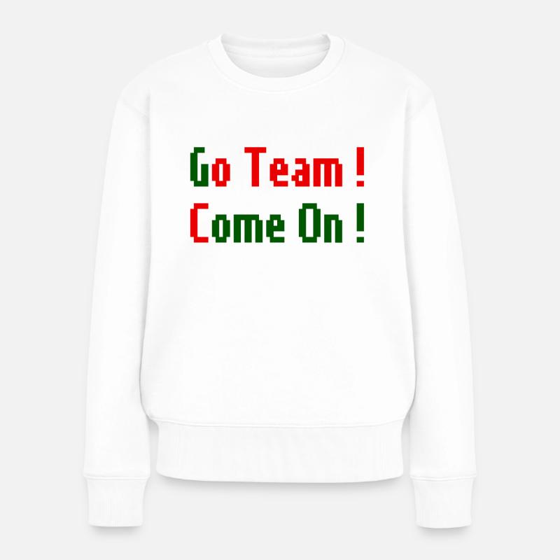 Go Team ! - Pull Premium bio Femme - blanc